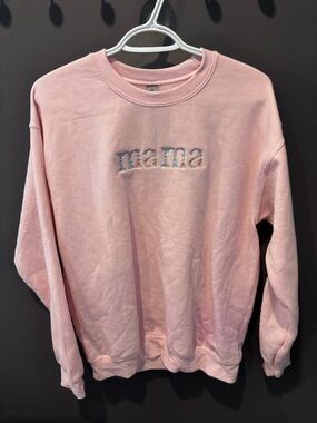 Pink 'Mama' Crewneck Sweater